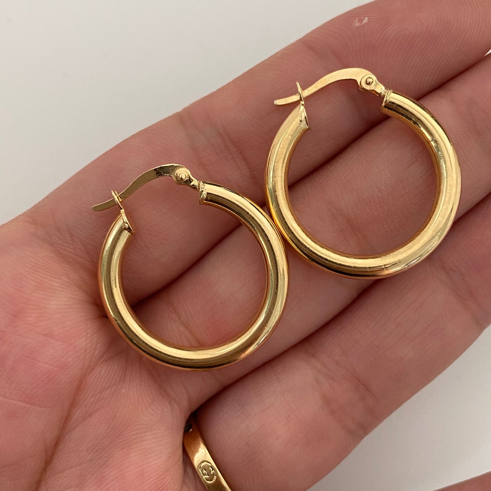 Candonga Lisa Oro amarillo 18k 3,05 Gr / 2,5 Cm