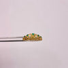 Anillo 15 Casting verde Oro amarillo 18k / Talla 6 1/4 / 2,15 Gr