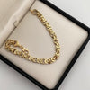 Pulso It Tejido Especial medio aro Vs Oro amarillo 18k +4 / 6,9 Gr / 7,1 mm / 20,5 Cm