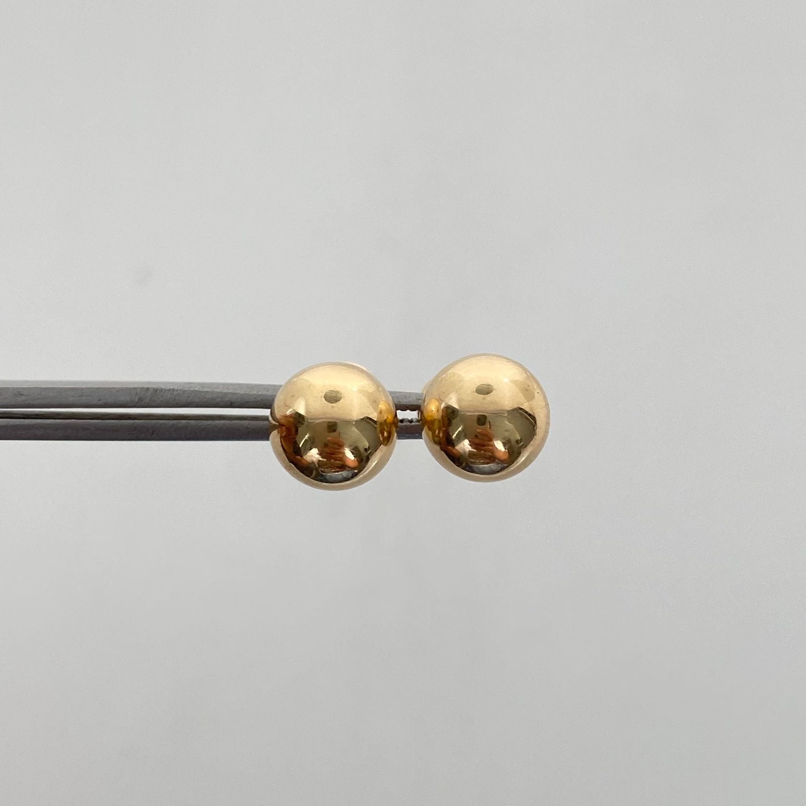 Topos Bola Lisa 8mm Oro amarillo 18k 0,9 Gr