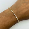 Pulso It tennis circón blanco Oro amarillo 18k 1,95 Gr / 1,6 mm / 18 Cm