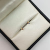 Topos tre circones multicolor Oro amarillo 18k 0,55 Gr / 4 mm