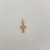 Dije Cruz Casting Oro amarillo 18k 0,6 Gr / 7,3 mm / 1,8 Cm
