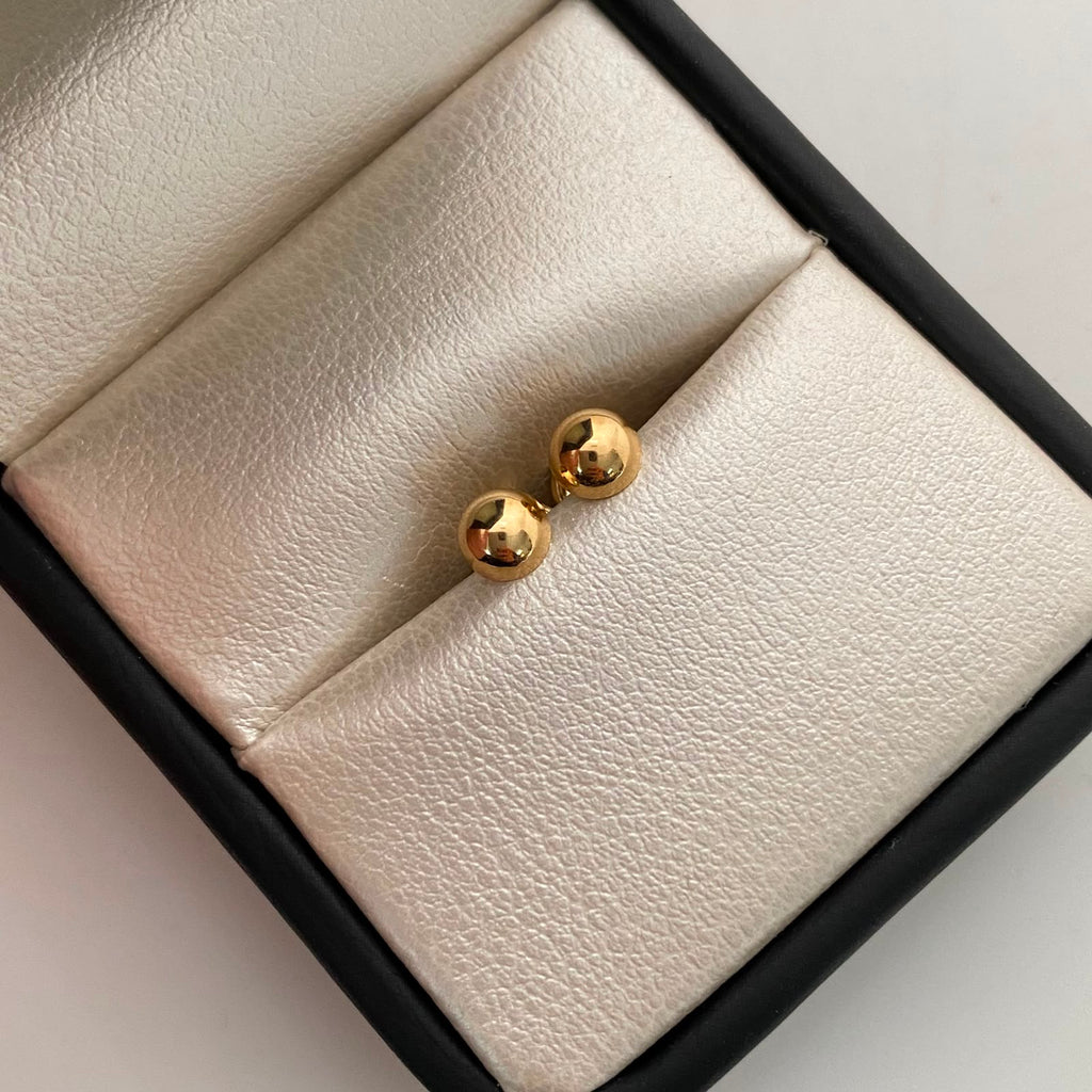 Topos Bola Lisa 5mm Oro amarillo 18k 0,55 Gr