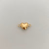 Herraje Corazon Inflado Oro amarillo 18k 0,6 Gr / 1,6 Cm