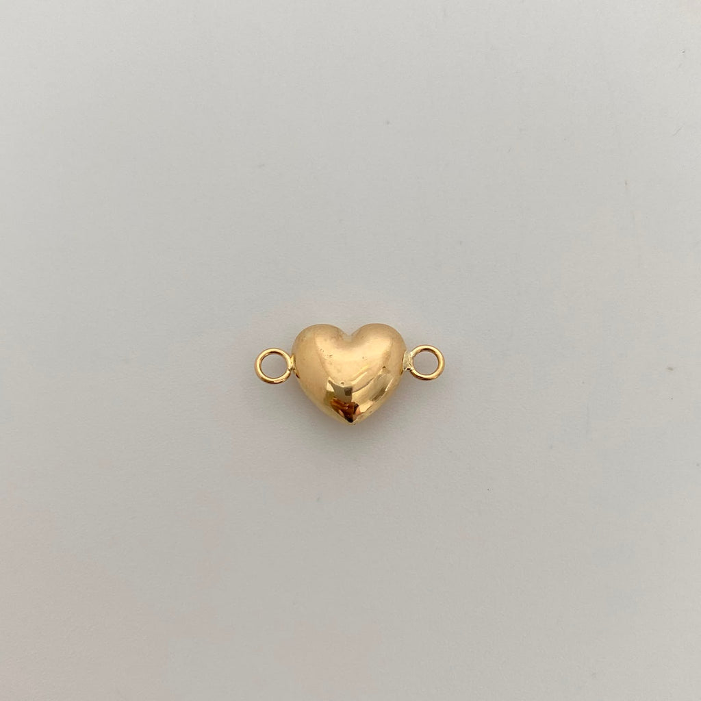 Herraje Corazon Inflado Oro amarillo 18k 0,6 Gr / 1,6 Cm