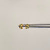Topos Niña Maria Casting Verde Oro amarillo 18k 0,6 Gr / 3,2 mm