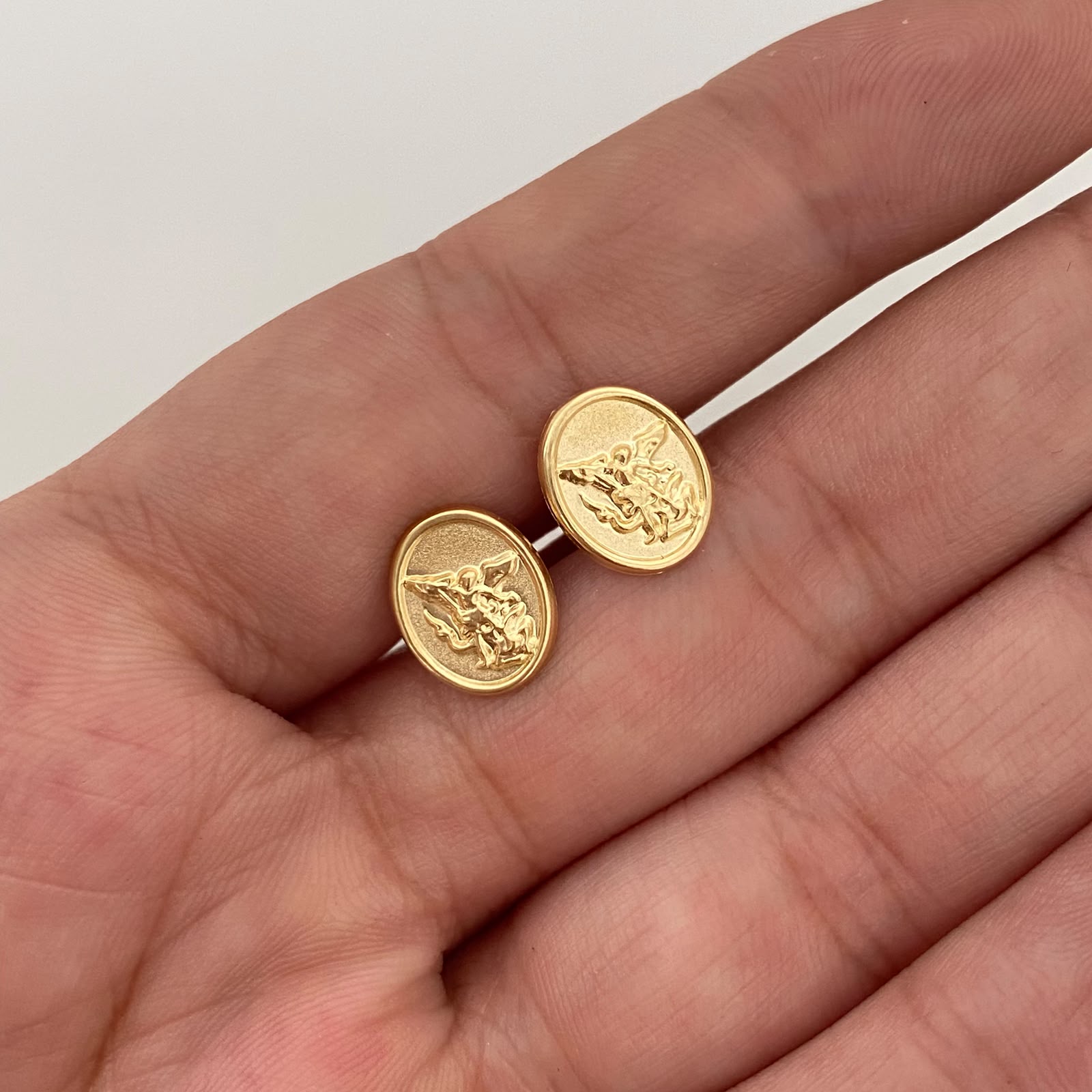 Topos San Miguel Arcangel Oro amarillo 18k 1,05 Gr / 9,2 mm