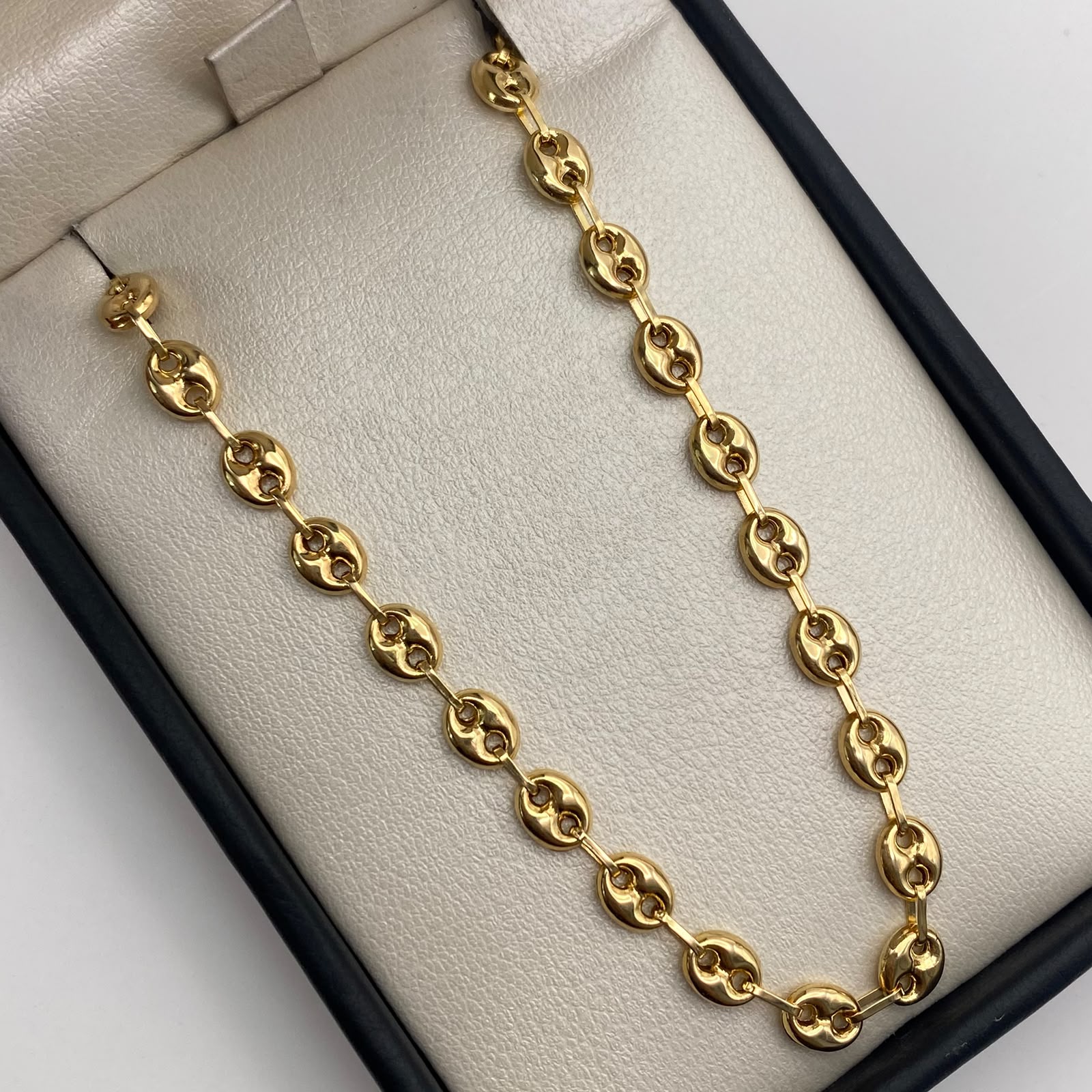 Cadena Gc Liso Oro amarillo 18k 10,15 Gr / 5,3 mm / 50 Cm Broche 0,40