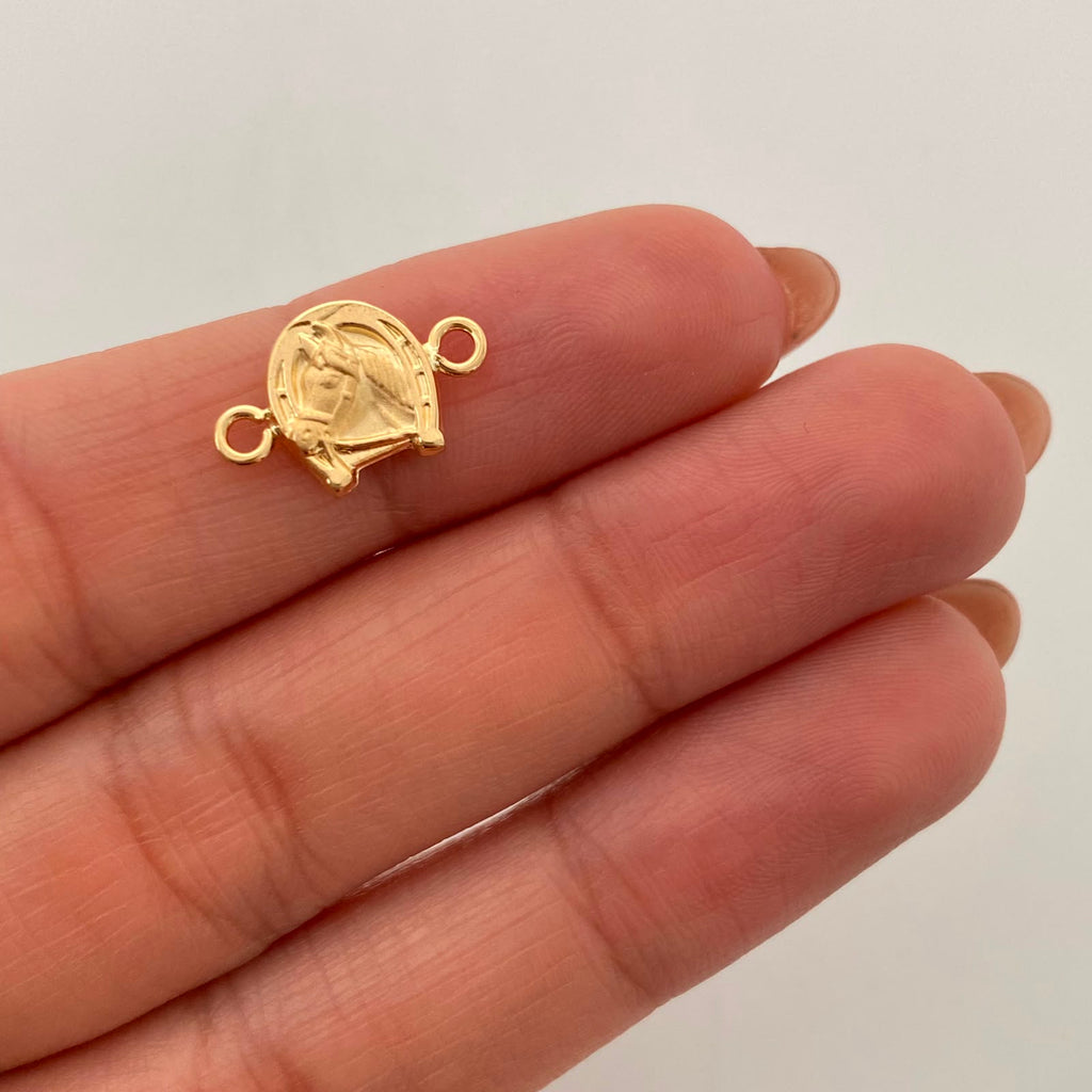 Herraje Herradura de Caballo Oro amarillo 18k 0,55 Gr / 1,5 Cm
