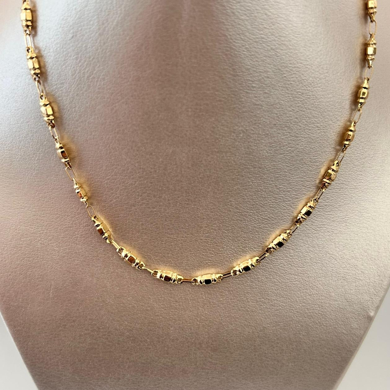 Cadena Rustica Oro amarillo 18k 5,85 Gr / 3,7 mm / 50 Cm Broche 0,60