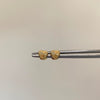 Topos mini corazon plano diamantado Oro amarillo 18k 0,4 Gr / 5 mm