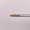 Anillo solitario circones rosados Oro amarillo 18k / Talla 7 1/2 / 1,55 Gr / 1,29 mm