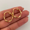 Candonga Entorchada Oro amarillo 18k 1,5 Gr / 2 Cm