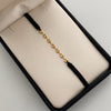 Pulsera tejida Gc Liso Negro Oro amarillo 18k 0,4 Gr