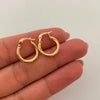Candonga Entorchada Oro amarillo 18k 1 Gr / 1,6 Cm