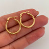 Candonga Entorchada Oro amarillo 18k 1,3 Gr / 2 Cm