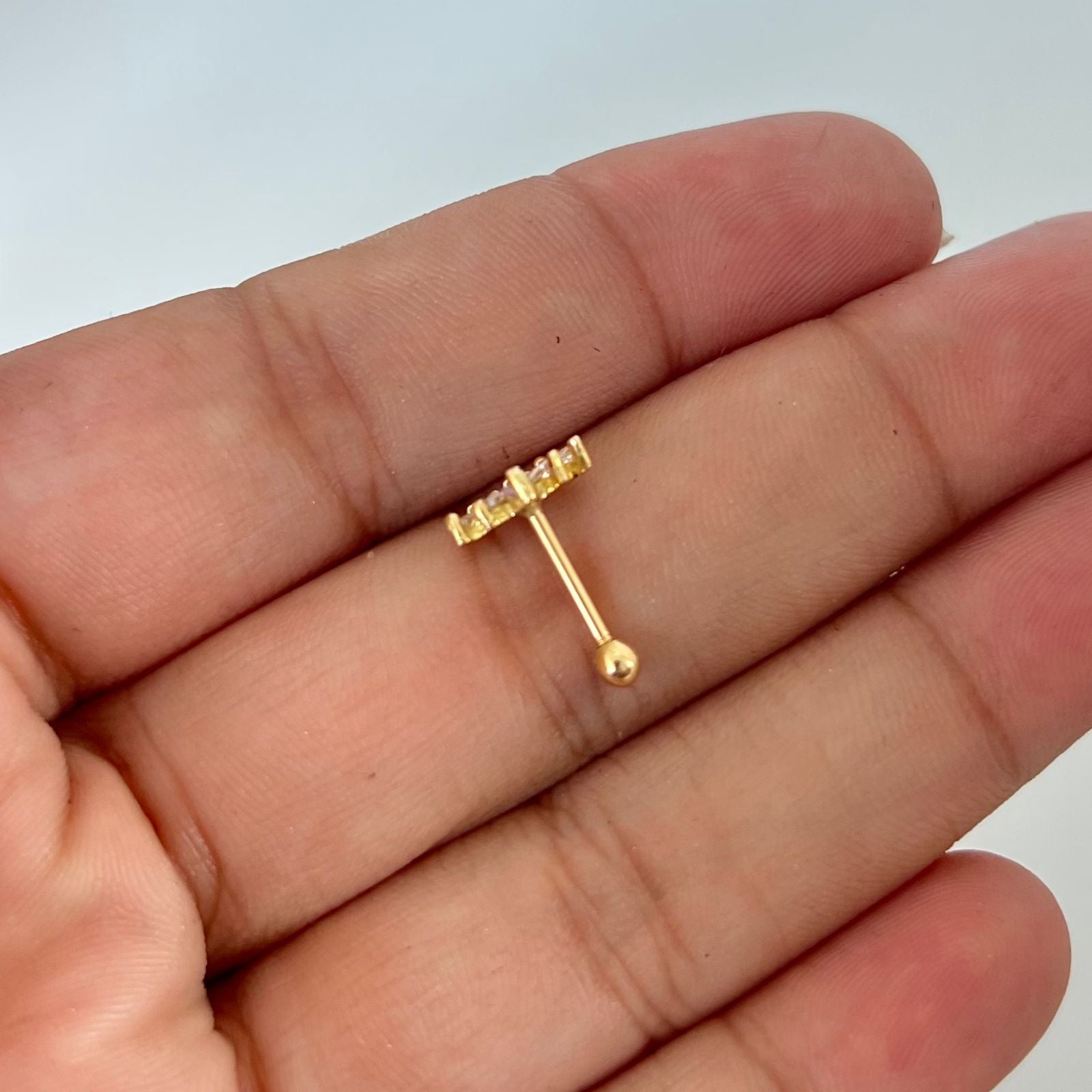 Piercing tiara casting (joya ) Oro amarillo 18k 0,8 Gr