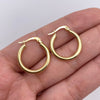 Candonga lisa Oro amarillo 18k 1,6 Gr / 2 Cm
