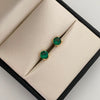 Topos Circon Verde Oro amarillo 18k 1,35 Gr / 6,2 mm