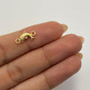 Herraje Delfin Oro amarillo 18k 0,3 Gr / 1,4 Cm