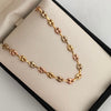Cadena Gc Liso Tres oros 18k 7,95 Gr / 4,1 mm / 60 Cm Broche 0,30