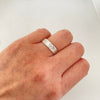 Anillo argolla de matrimonio (POR FABRICACION) Oro blanco 18k / Talla 7 1/2 / 5,15 Gr