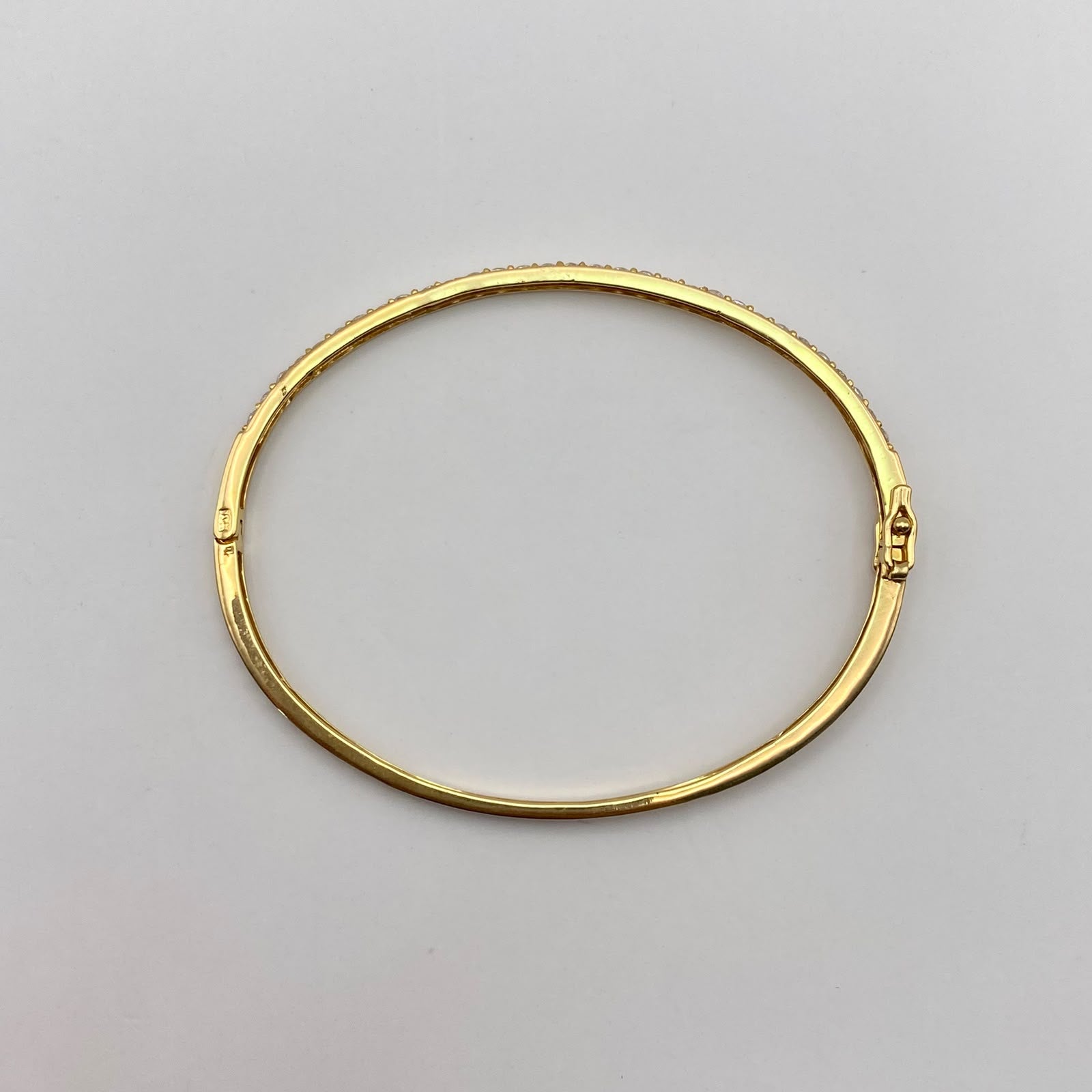 Aro Circones blancos Oro amarillo 18k 8,3 Gr / 2,8 mm / 18 Cm