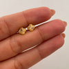 Topos Trebol Diamantado Oro amarillo 18k 0,65 Gr / 6,1 mm