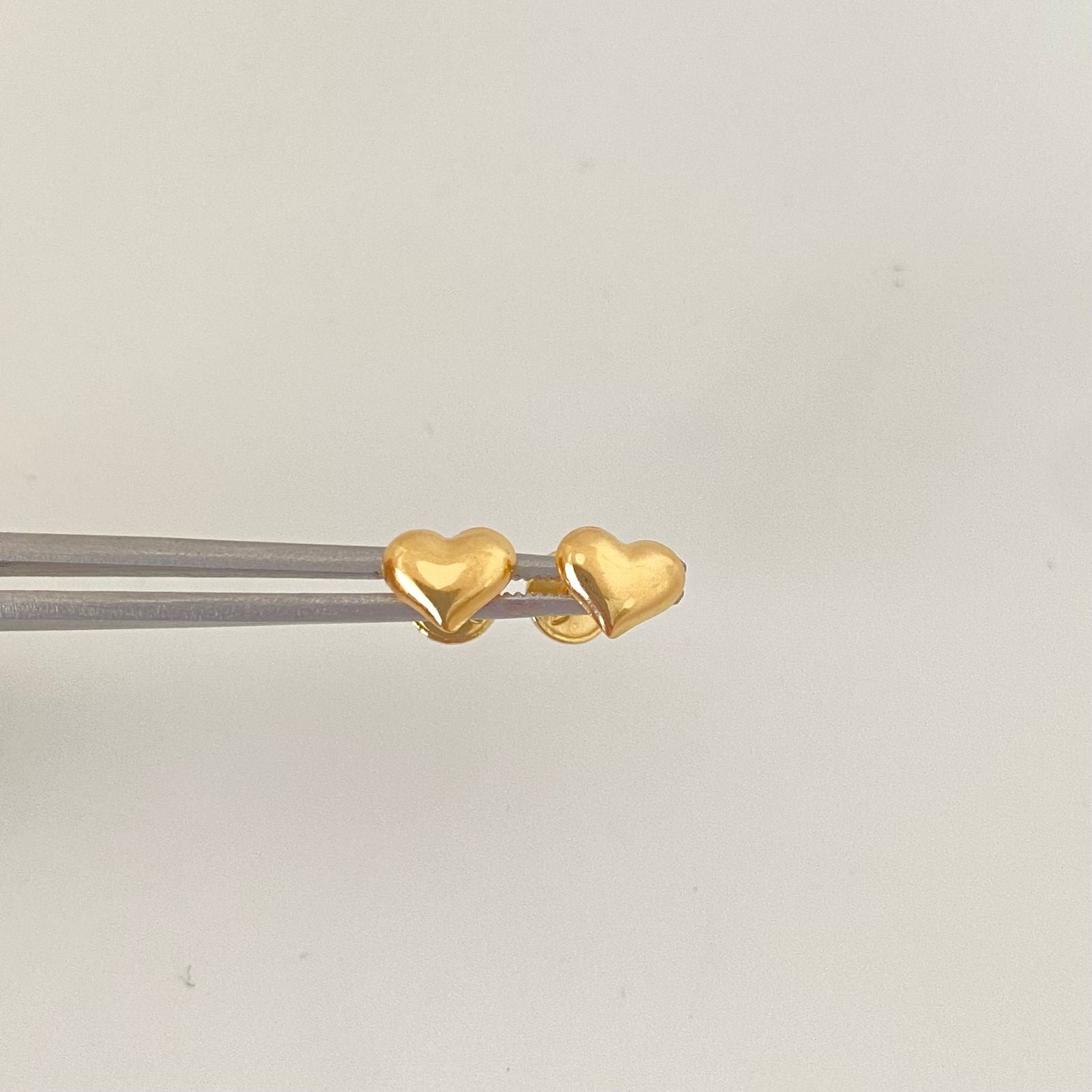 Topos corazón liso Oro amarillo 18k 0,6 Gr / 6,7 mm
