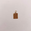 Dije placa lisa Oro amarillo 18k 0,95 Gr / 12 mm / 2,5 Cm