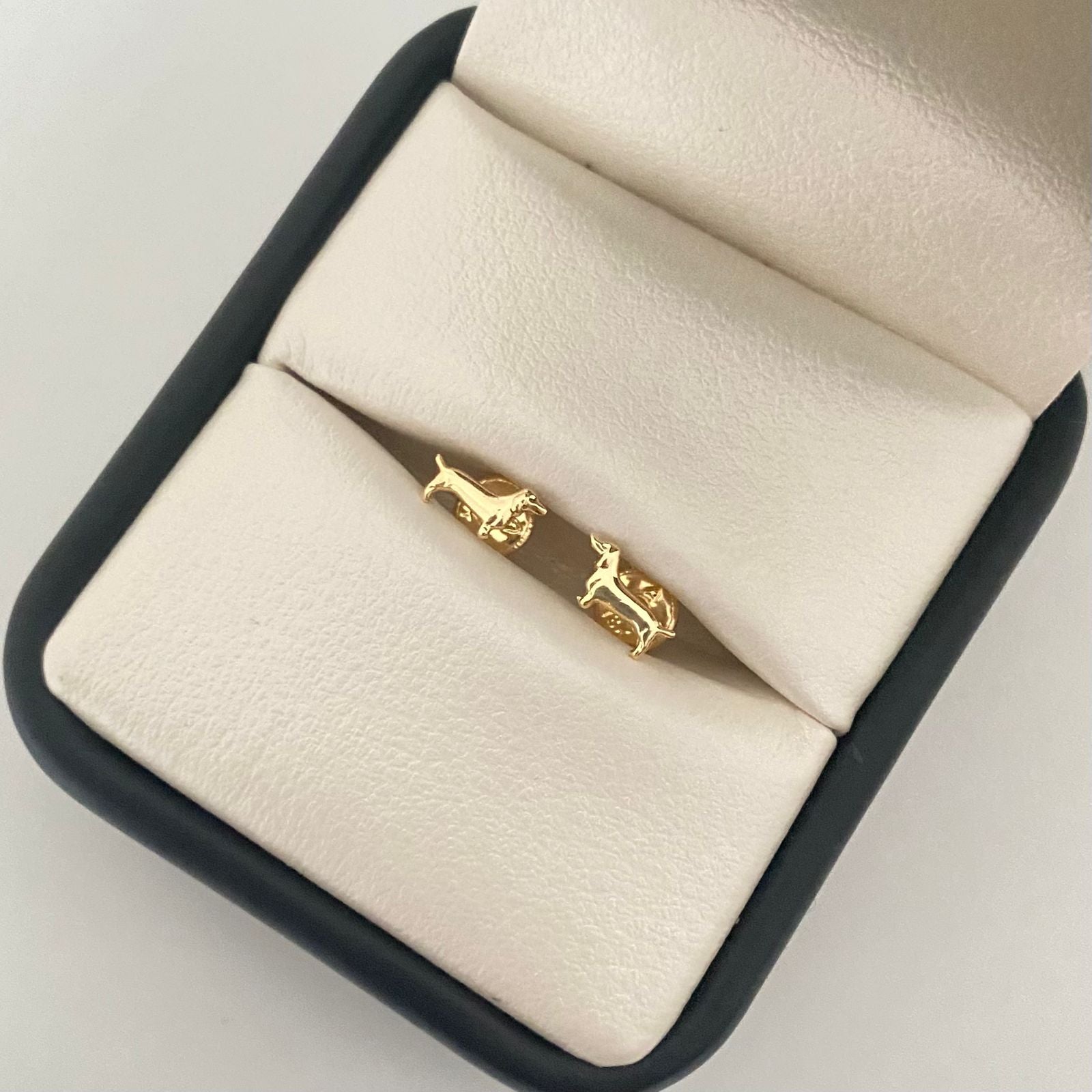 Topos perro Oro amarillo 18k 0,45 Gr / 7,7 mm