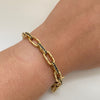 Pulso It Aro Seguido Casting Oro amarillo 18k +4 / 17,65 Gr / 6,3 mm / 20,8 Cm
