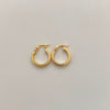 Candonga Lisa Vs Oro amarillo 18k 1,05 Gr / 1,2 Cm