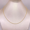 Cadena It Mini Militar Oro amarillo 18k +2 / 2,6 Gr / 1,1 mm / 45 Cm