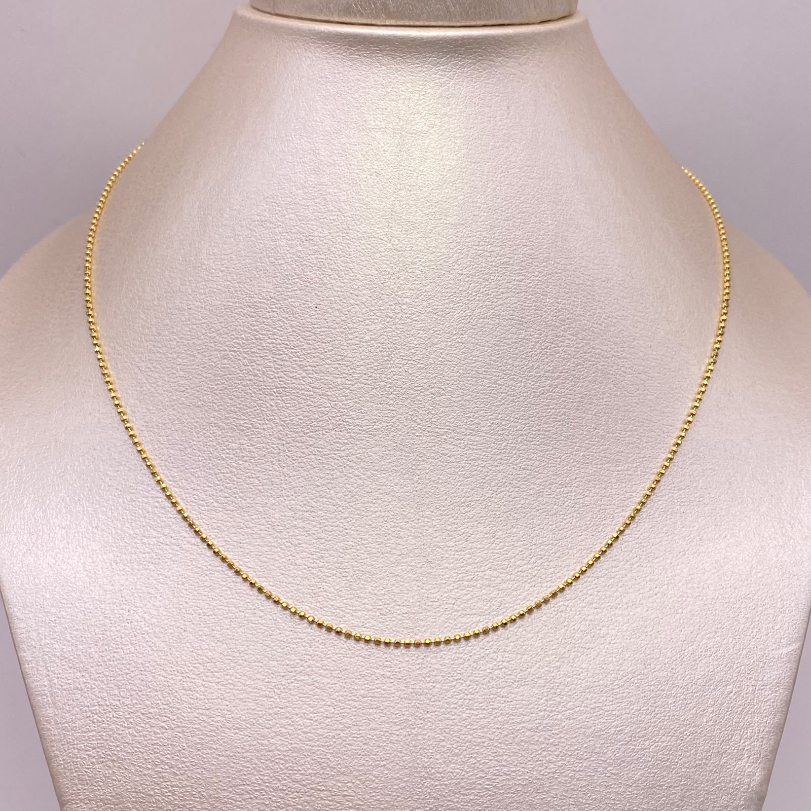 Cadena It Mini Militar Oro amarillo 18k +2 / 2,6 Gr / 1,1 mm / 45 Cm