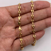 Cadena Gc liso Oro amarillo 18k 6,90 Gr / 4,1 mm / 50 Cm Broche 0,40