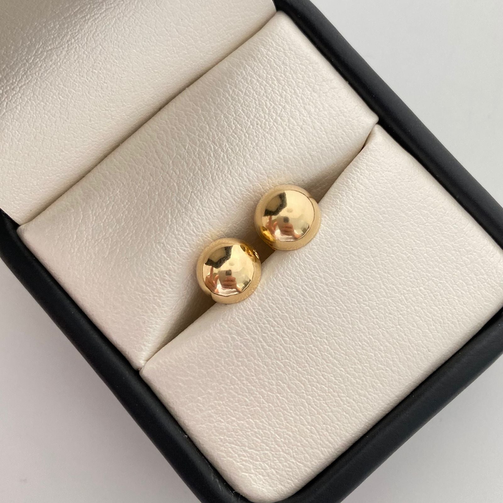 Topos Bola Lisa 8mm Oro amarillo 18k 1 Gr