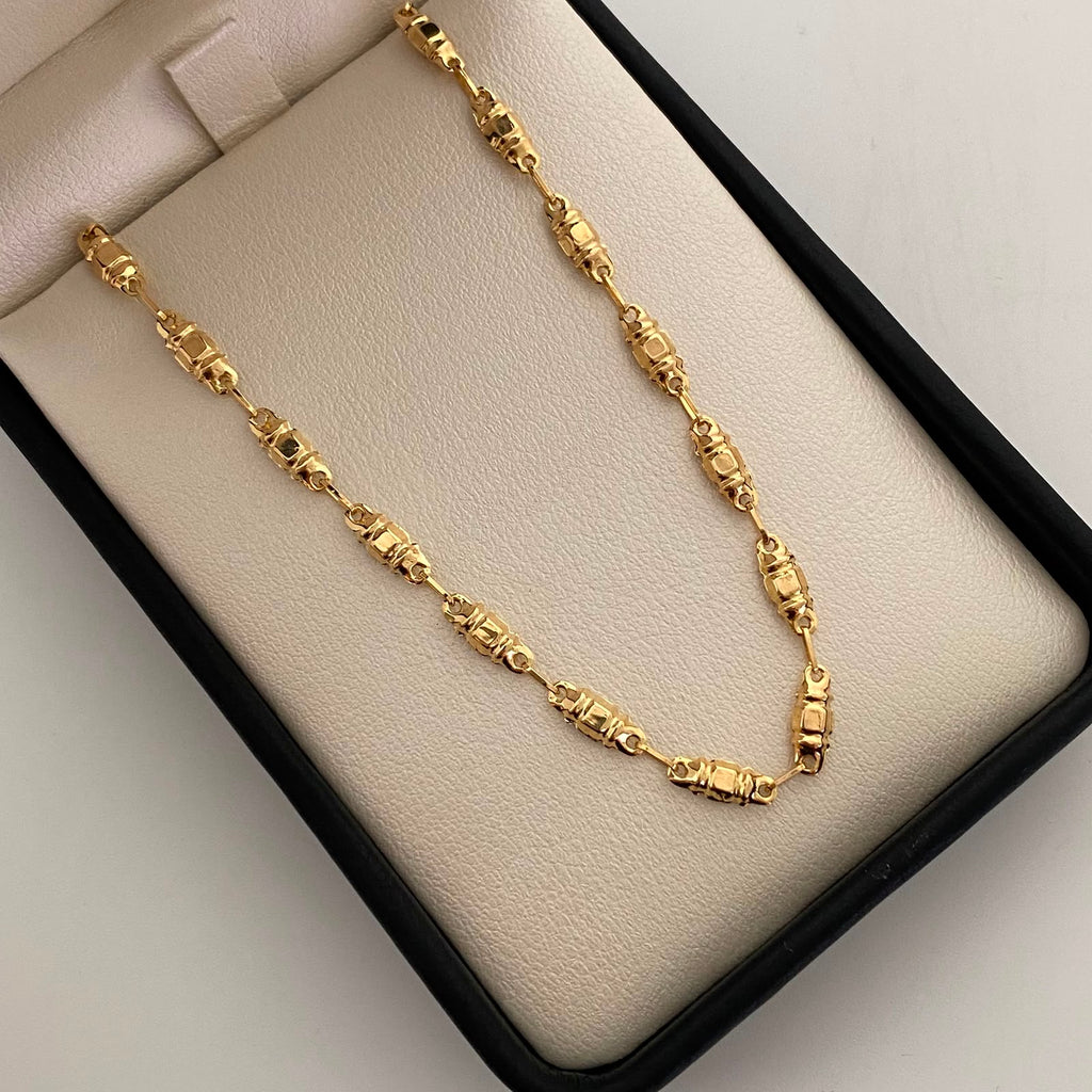 Cadena Rustica Oro amarillo 18k 5,50 Gr / 3,7 mm / 60 Cm Broche 0,40