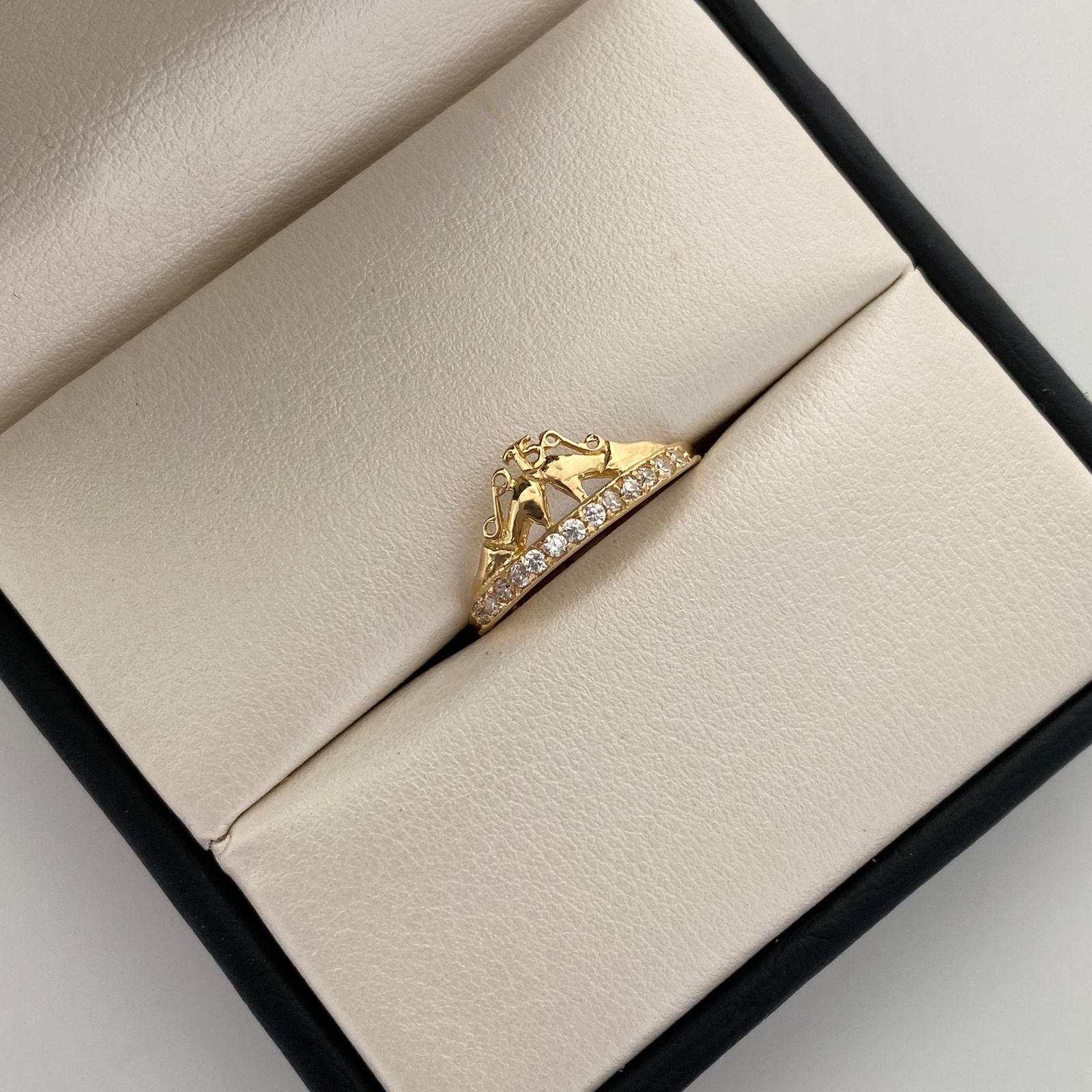Anillo 15 Tacones Oro amarillo 18k / Talla 7 / 1,7 Gr