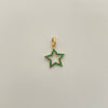 Dije Estrella Casting Verde Oro amarillo 18k 1 Gr / 15,8 mm / 2,3 Cm