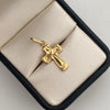 Dije cruz  Oro amarillo 18k 0,9 Gr / 4,55 mm / 2,6 Cm