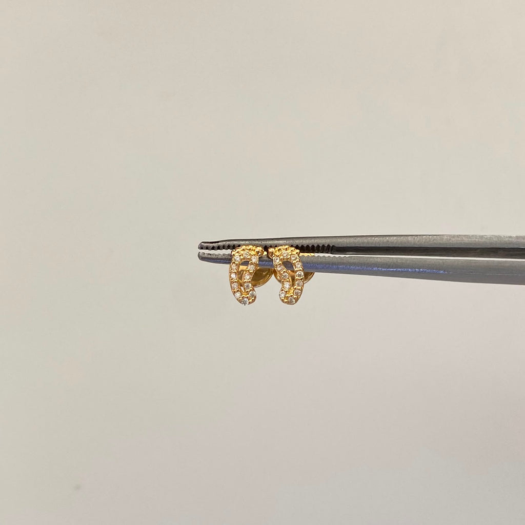 Topos Huellas Casting Oro amarillo 18k 0,65 Gr / 3,8 mm