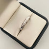 Anillo argollas de matrimonio con diamantes (POR FABRICACION) Oro blanco 18k / Talla 7 - Talla 11 / 6,55 Gr