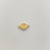 Herraje letra O  Oro amarillo 18k 0,3 Gr / 1,2 Cm