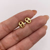 Topos Gc liso grande Oro amarillo 18k 0,8 Gr / 7,7 mm