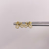 Topos Bicicletas circones blancos Oro amarillo 18k 1,25 Gr / 9,6 mm