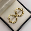 Candonga entorchada lisa Oro amarillo 18k 2,3 Gr / 2,3 Cm