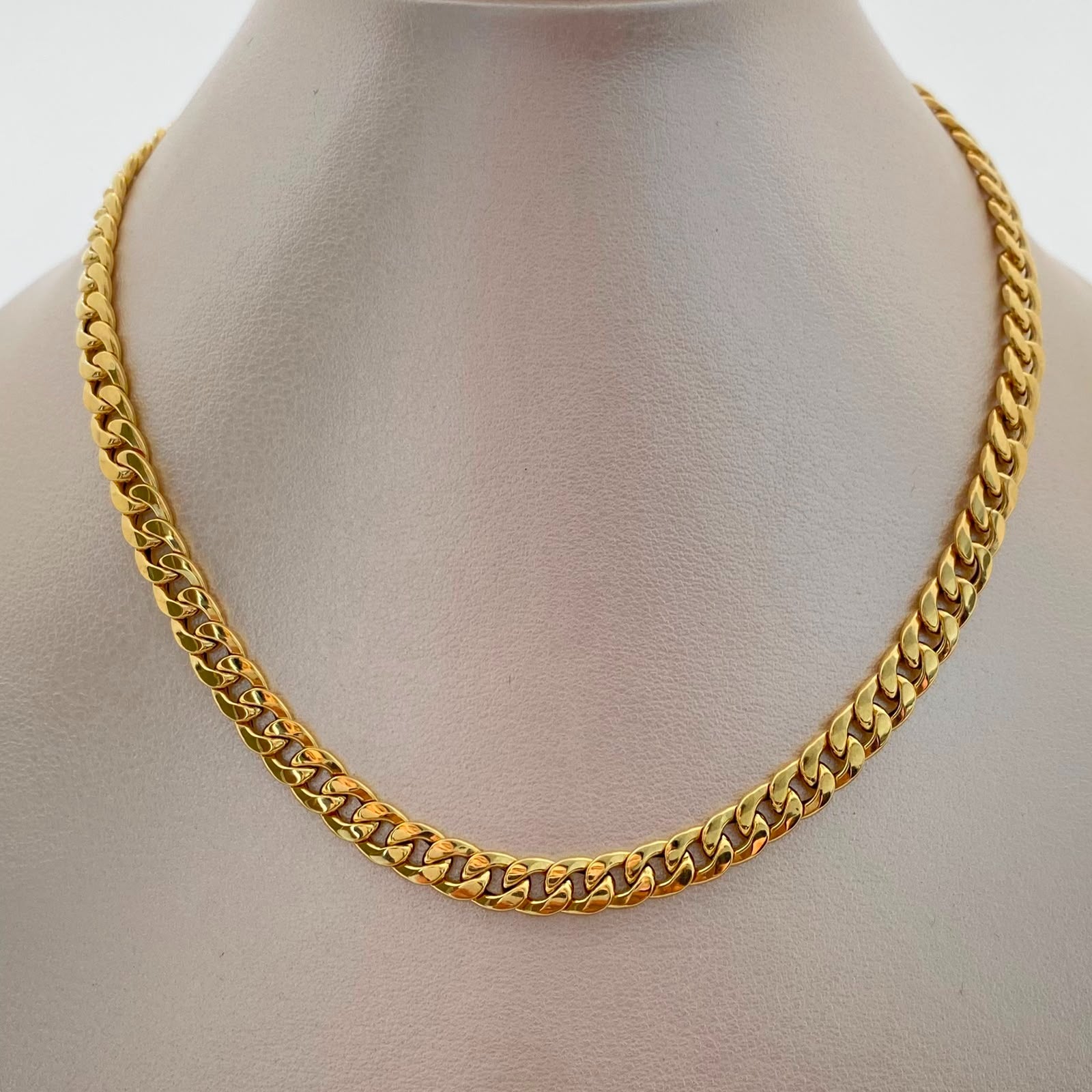 Cadena It Cubana Inflada Oro amarillo 18k +1 / 10,85 Gr / 5,7 mm / 60 Cm