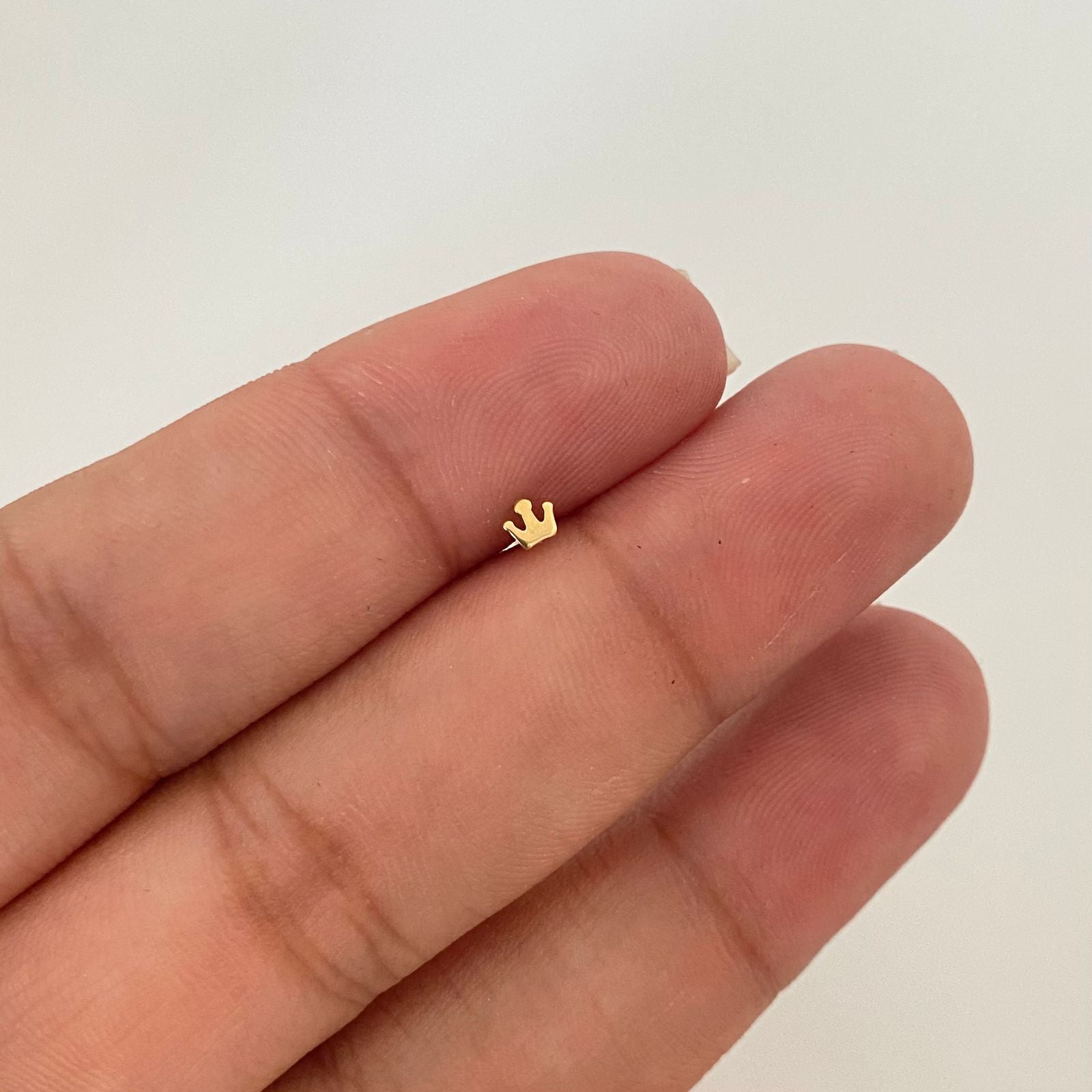 Piercing corona lisa ( joya ) Oro amarillo 18k 0,15 Gr